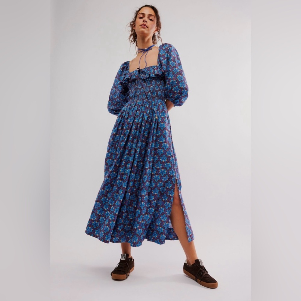 ▪️NWT Free People Oasis Printed Midi Dress/XS - Picture 9 of 11